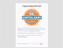 Tablet Screenshot of capitalbabyrentals.com